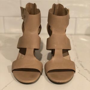 Cole Haan Leather Open Toe Heels